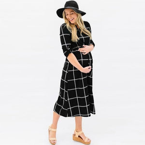 2019 New Women maternity pregnancy dresses clothes Pregnant Sexy Photography Props Casual Nursing Boho Chic Tie Long Dress