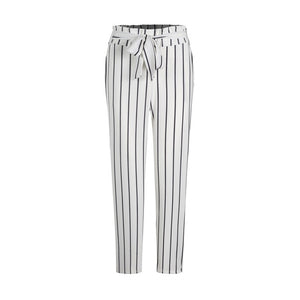 women's pants for women Skinny Women Striped Long Tie High Waist Ladies Pants Trouser women clothes 2019