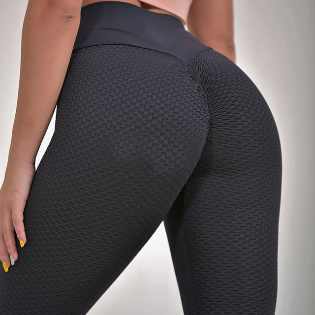 SALSPOR 3D Mesh Knitting Yoga Pants Women High Waist Push Up Seamless Sport Legging Gym Tights Quick Dry Running Fitness Pants
