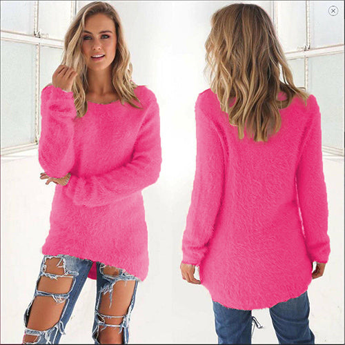 2019 Autumn Winter Sweater Women oversized Pullovers Jumper Casual black pink Sweaters Warm Female Clothes top pull femme BDR87