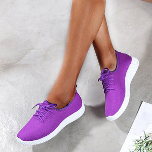 vertvie Outdoor Women Casual Shoes Breathable Walking Mesh Flat Shoes Sneakers Women 2019 Vulcanized Tenis Feminino