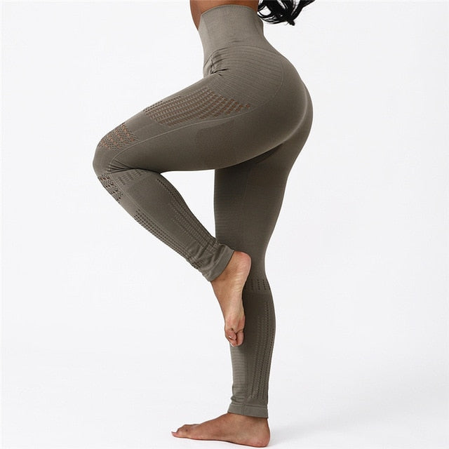 Seamless Leggings For Women Yoga Pants Solid Tummy Control Leggings Women Active Wear Workout Pants For Fitness Gym Tights