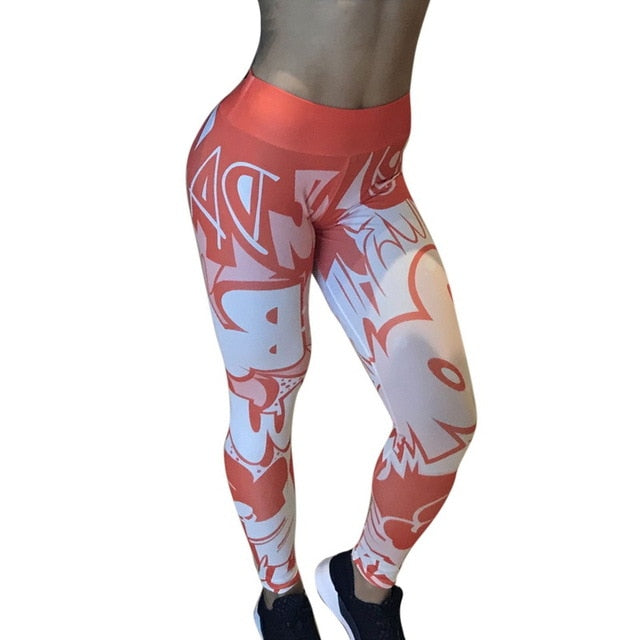Sexy Womens Yoga Pants 2019 White Honeycomb Printed Gym Sport Leggings High Waist Energy Vital Seamless Leggings Running Pants