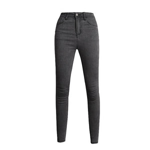 Jeans For Women Mom Jeans High Waist Jeans Woman High Elastic Plus Size Stretch Jeans Female Washed Denim Skinny Pencil Pants