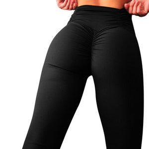 New Scrunch Leggings 2018 Women High Waist Workout Fitness Leggings Push Up Black Legging Sexy Pleat Fashion Workout Slim pants