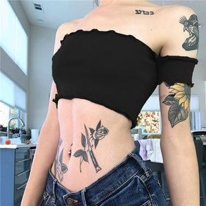Women Ladies Sexy Off Shoulder Short Sleeves Top Solid Crop Blouse Tops Summer Short Sleeves Blouse Outfit Sexy Casual Shirt TT3