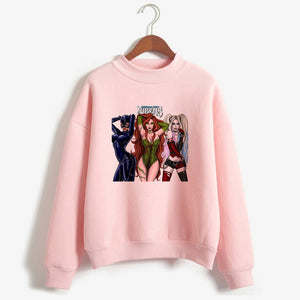 LettBao 2019 Autumn/Winter Womens Hoodies Halloween Horror Characters Friends Sweatshirt Woman Pink Hoodie Sweat Femme