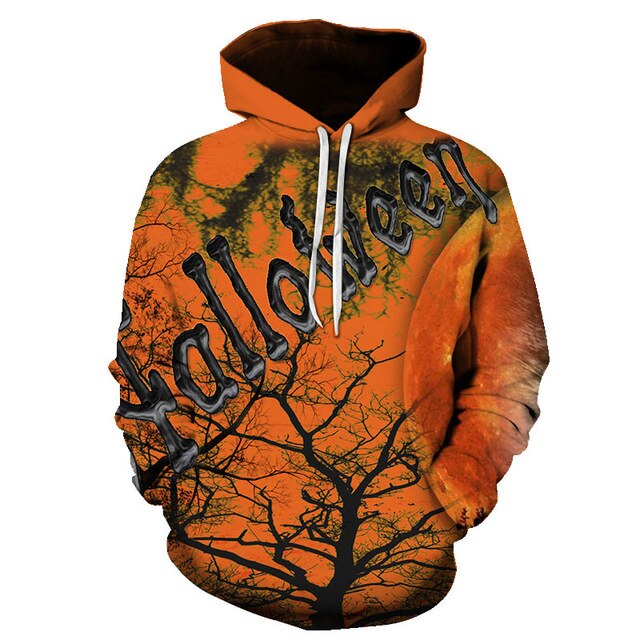 Hoodies Women Men 2019 Brand Female Long Sleeve 3d Halloween Hooded Sweatshirt Hoodie Tracksuit Sweat Coat Casual Sportswear S-6XL
