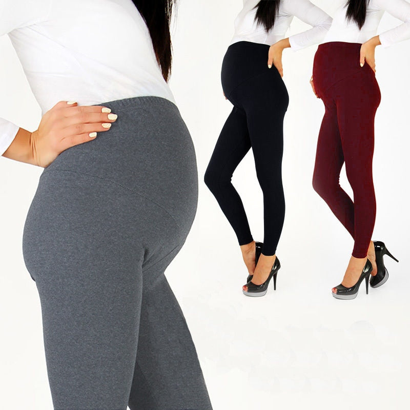 2019 Hot Sale Adjustable Big Size Leggings New Maternity Pant Leggings Pregnant Women Thin Soft Cotton Pants High Waist Clothes