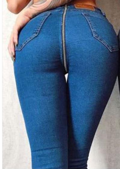 Zipper In Black Skinny 2019 New Jeans Women High Waist Push Up Black Jeans Femme Fitness Denim Pants Sexy Vintage Denim Pants