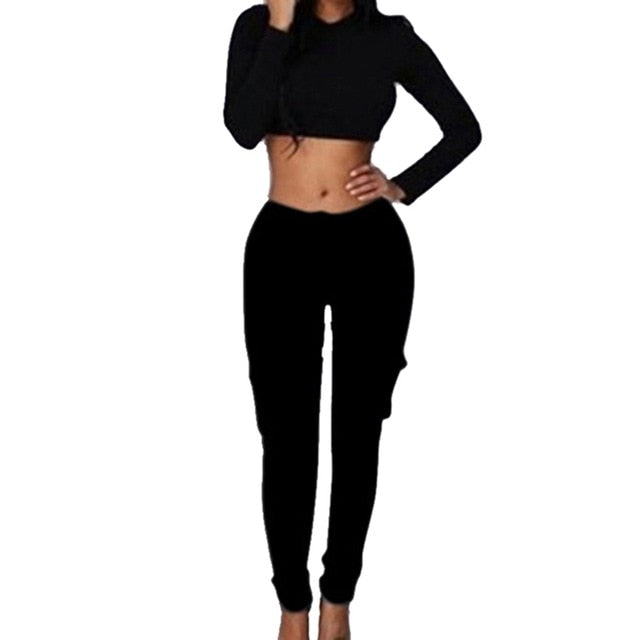 LAAMEI 2019 Spring Lace Up Waist Casual Women Pants Solid Pencil Pants Multi-Pockets Plus Size Straight Slim Fit Trousers