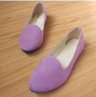 Plus size 2019 new Fashion shoes women solid candy color patent PU tip shoes women flats ballet Casual  shoes princess shoes