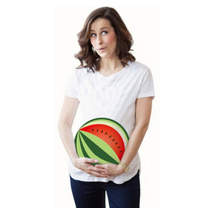Maternity T-shirt 2019 New Maternity Clothing Breastfeeding Clothes Watermelon Printing Pregnant Clothes Cotton Fashion Pregnant