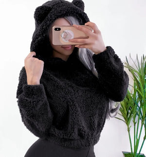 Women's Warm Fluffy Sweatshirt Hoodie Hooded 2019 Brand New Fashion Autumn Winter Women Sweatshirts Sweat Shirts Dropshipping
