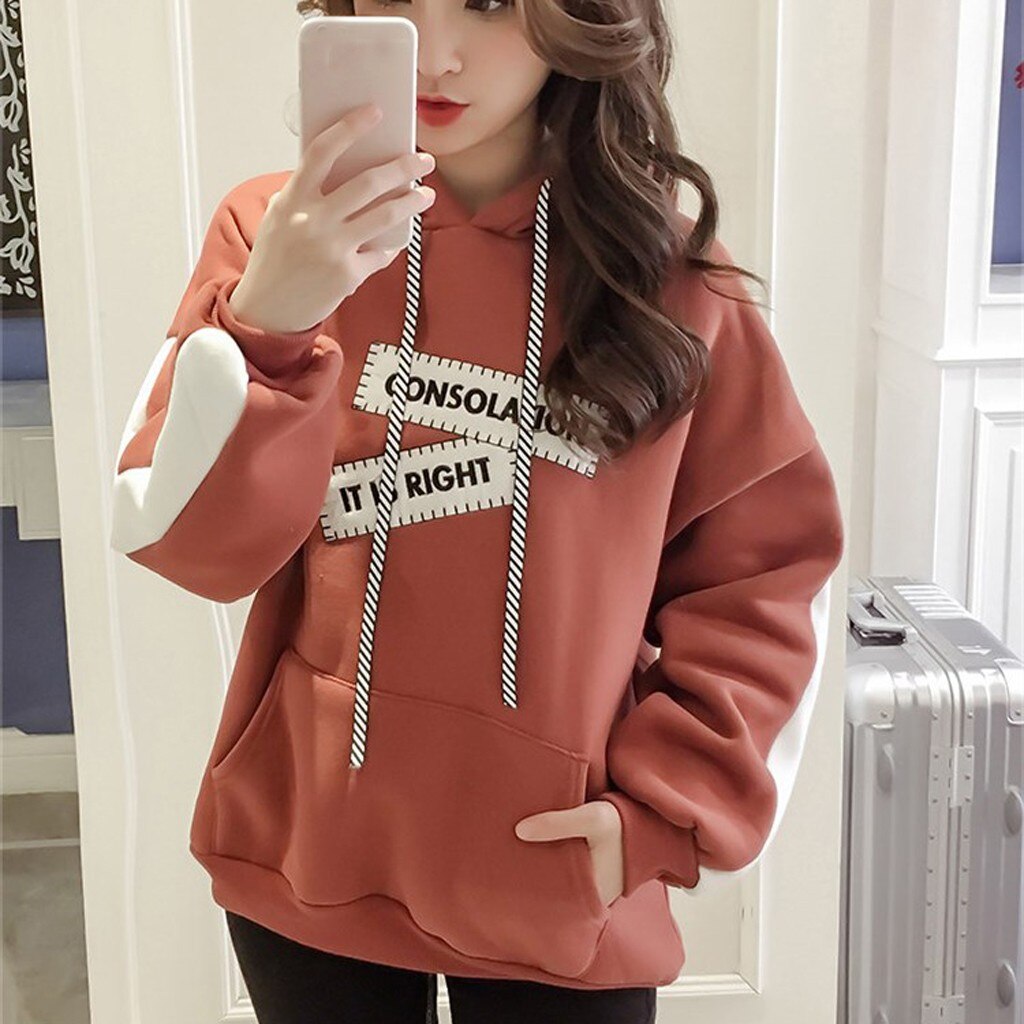 2019 New Friends Printing Hoodies Sweatshirts Harajuku Crew Neck Sweats Women Clothing Loose Women's Outwear Fall