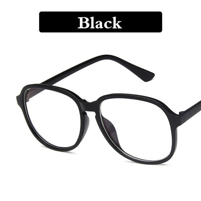 2019 New Fashion Flat Glasses Men's and Women's Trend Visor Personality Frame Fashion Street Shooting Transparent Glasses