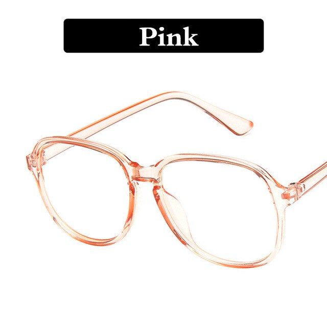 2019 New Fashion Flat Glasses Men's and Women's Trend Visor Personality Frame Fashion Street Shooting Transparent Glasses